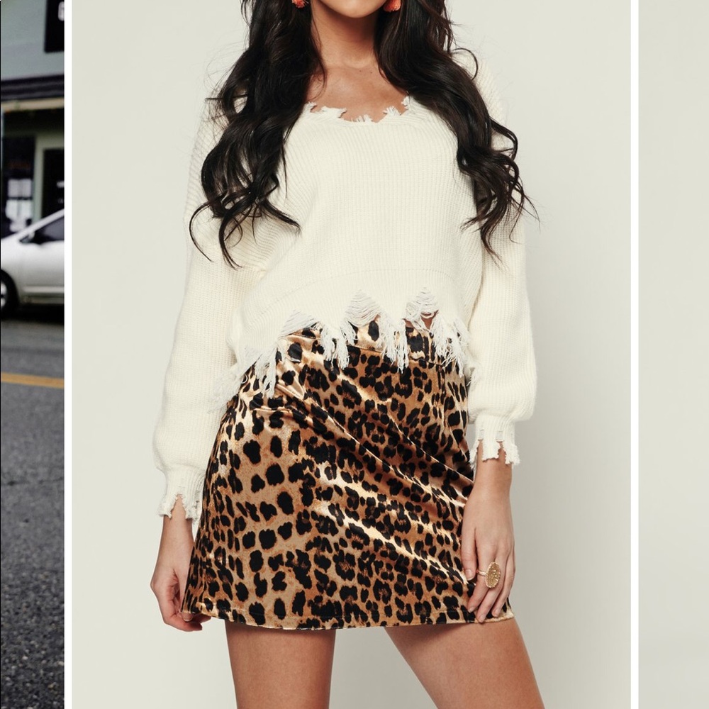 distressed sweater ivory nanamacs